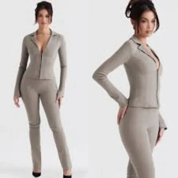 HOUSE OF CB Zakira Flare Sleeve Shirt Large